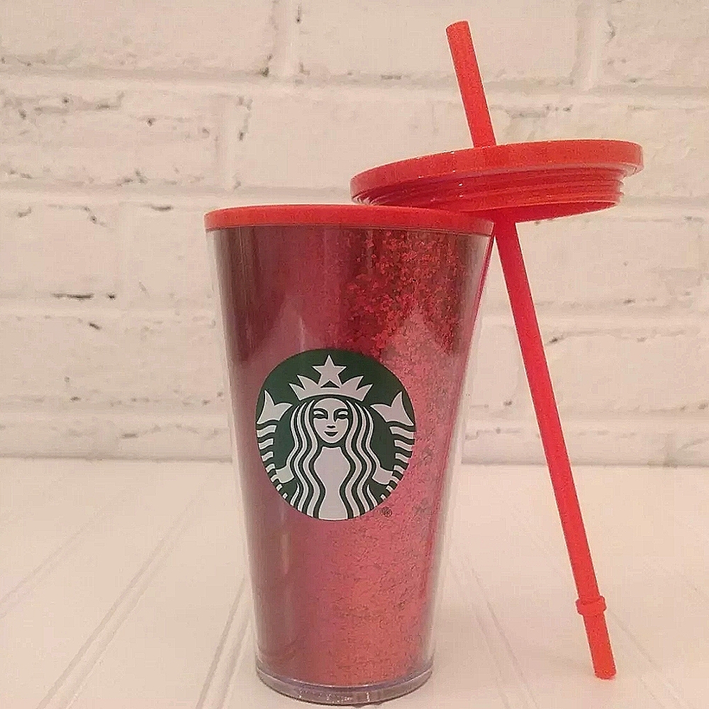 NEW Starbucks Holiday 2020 Red Glitter 16oz